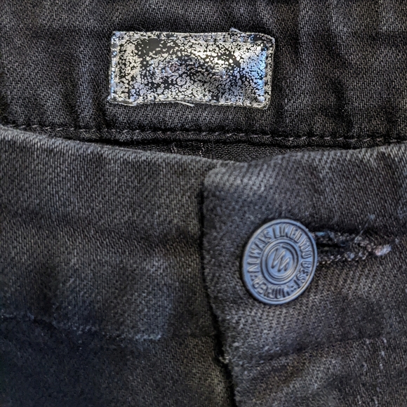 Mother The Looker Skinny Jeans In Grim Shadows Wash Size 28 Mid Rise 26" inseam - Picture 12 of 12